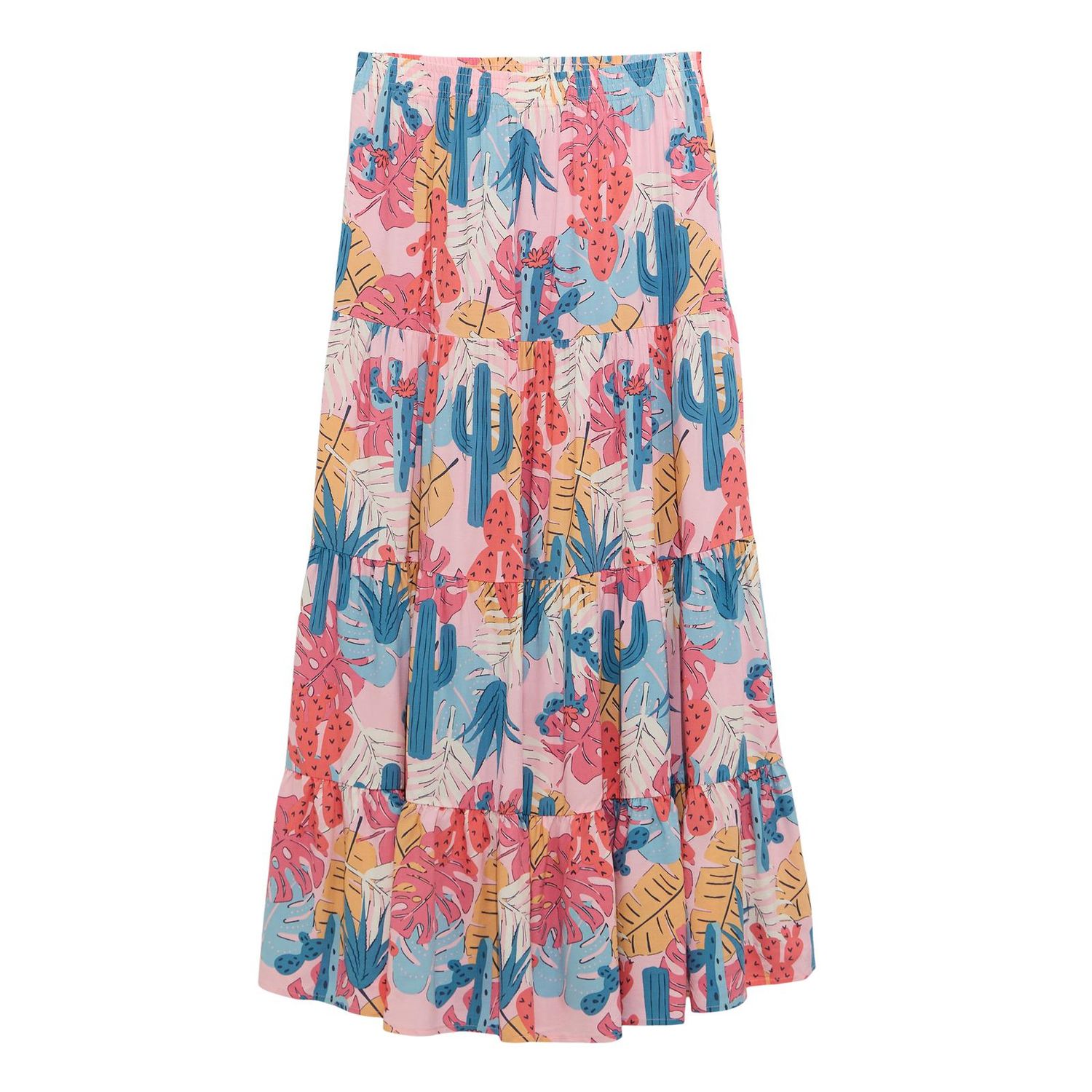 Wrangler Women's Retro Americana Maxi Dress Set Skirt - Tropical Pink