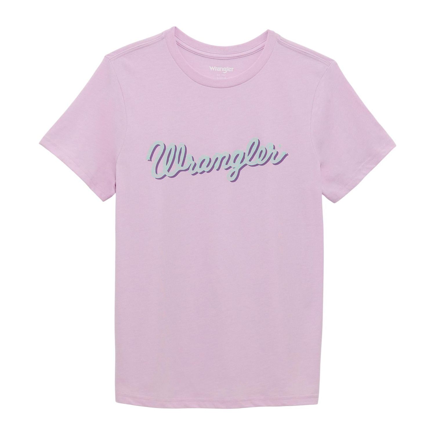Wrangler Women's Retro Short Sleeve Tee Shirt- Orchid Bouquet Heather