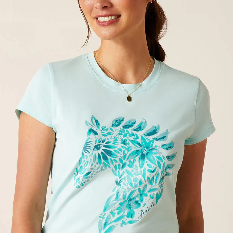 Ariat Women's Floral Mosaic T-Shirt - Plume