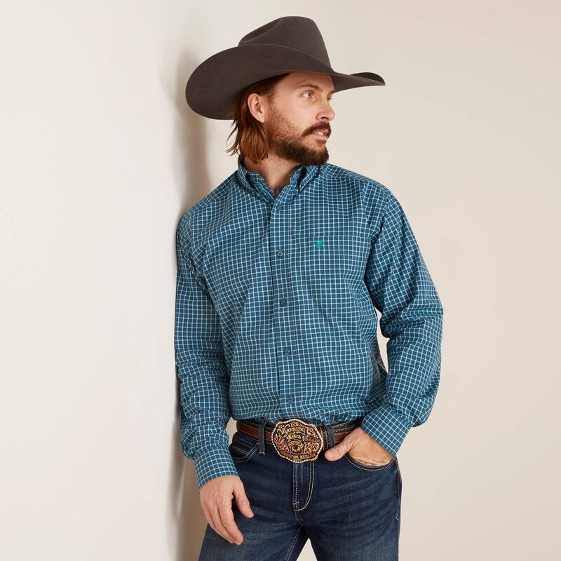 Ariat Men's Pro Brady Classic Fit Long Sleeve Shirt - Deep Dive