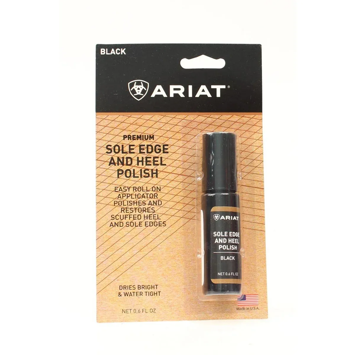 M &amp; F Sole Edge Heel Polish, Colour: BLACK