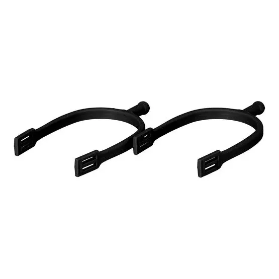 PLASTIC BALL END SPURS, Color: Black