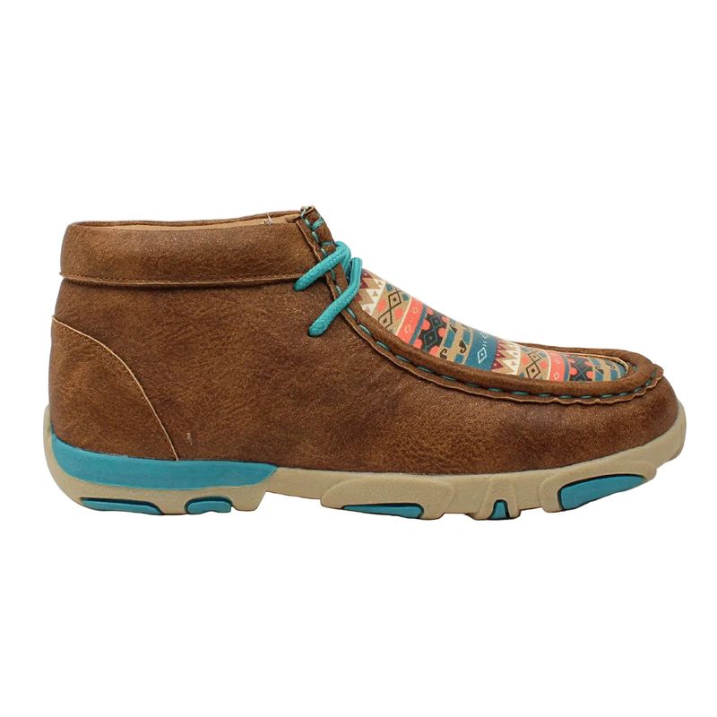 Twister Children's Landry Chukka Shoes - Brown/Turquoise Aztec