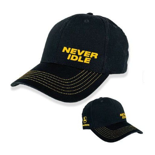 John Deere Never Idle Cap- Black OD