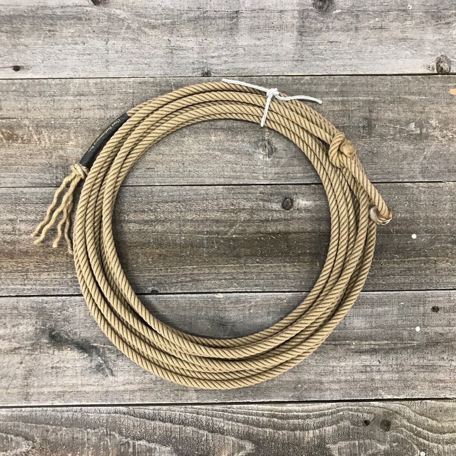 Uoza Black Label 4-Strand 28' Treated Poly Calf Rope - Tan, Lay: 9.5