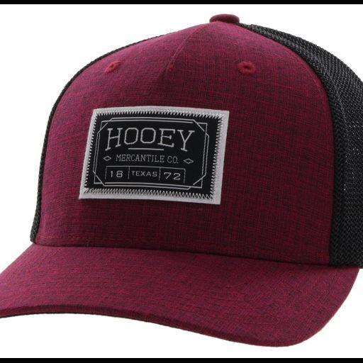 Hooey Doc Flexfit Cap - Purple &amp; Black w/Rectangle Patch