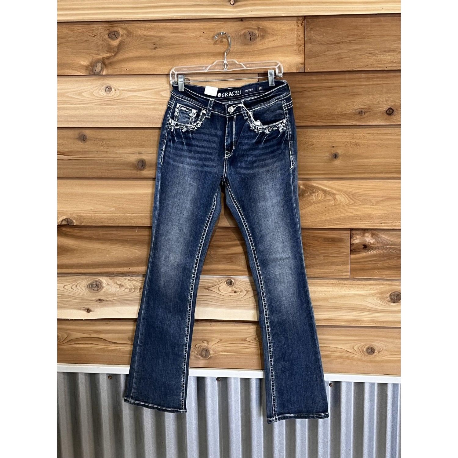 Grace in LA Women's Jeans (Border Destressed)