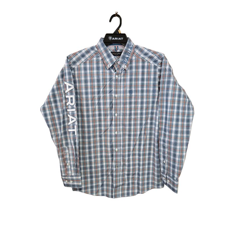 Ariat Men's Pro Ariat Team Plaid Long Sleeve Shirt - C /White