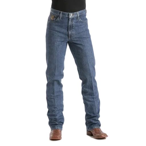 Cinch Mens Slim Fit Bronze Label Jeans - Dark Stonewash