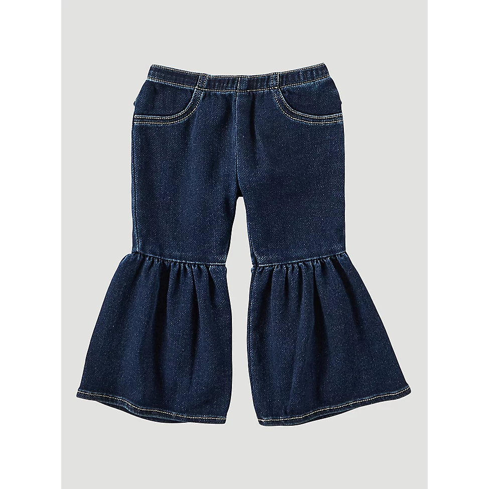 Wrangler Baby Girl Ruffle Leg Flare Jeans - Lacey