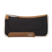 Weaver Contoured Canvas or Herculon Wool Blend Felt Saddle Pad 32" x 32", Color: Black