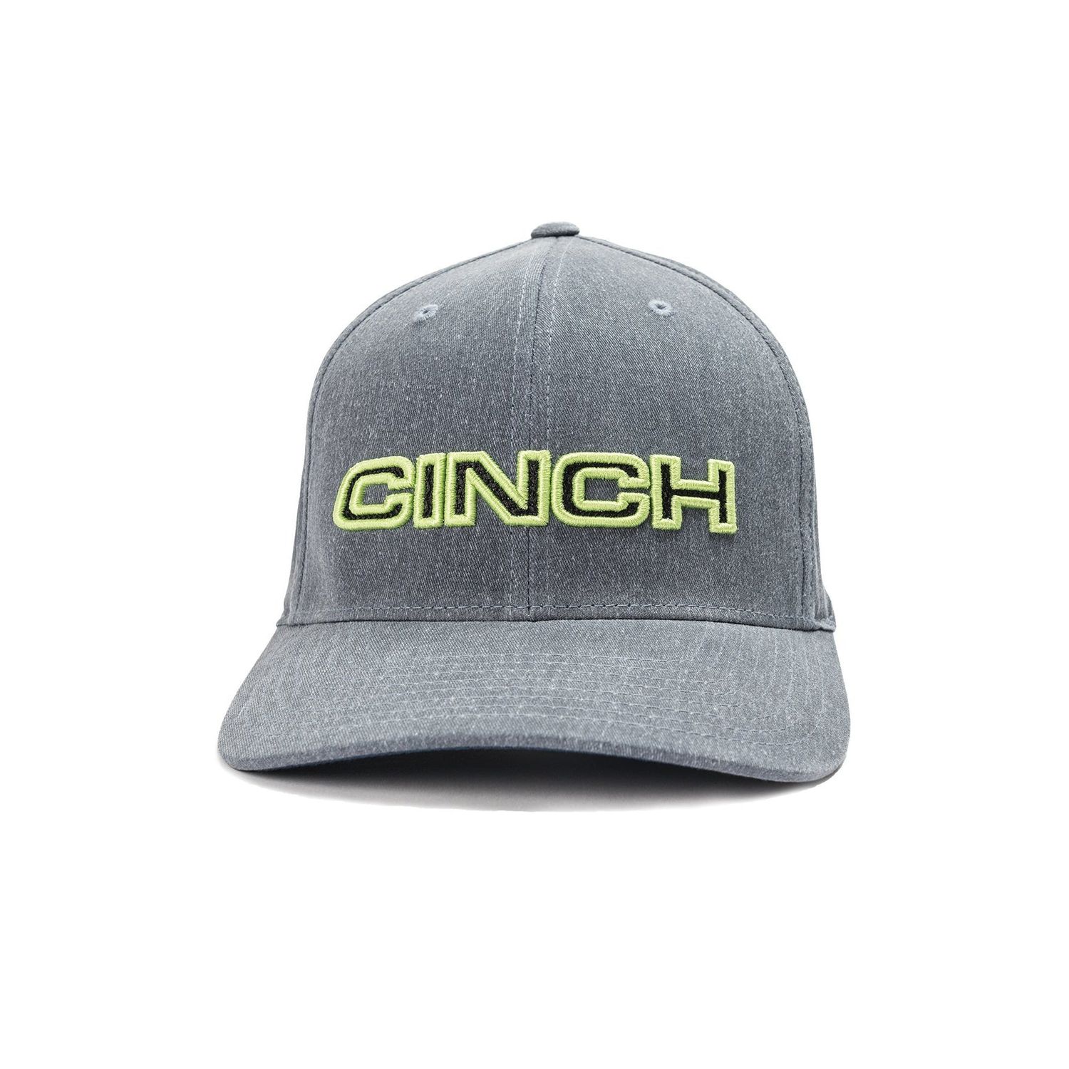 Cinch Flexfit Men's Cap - Grey/Lime, SizeID: S/M