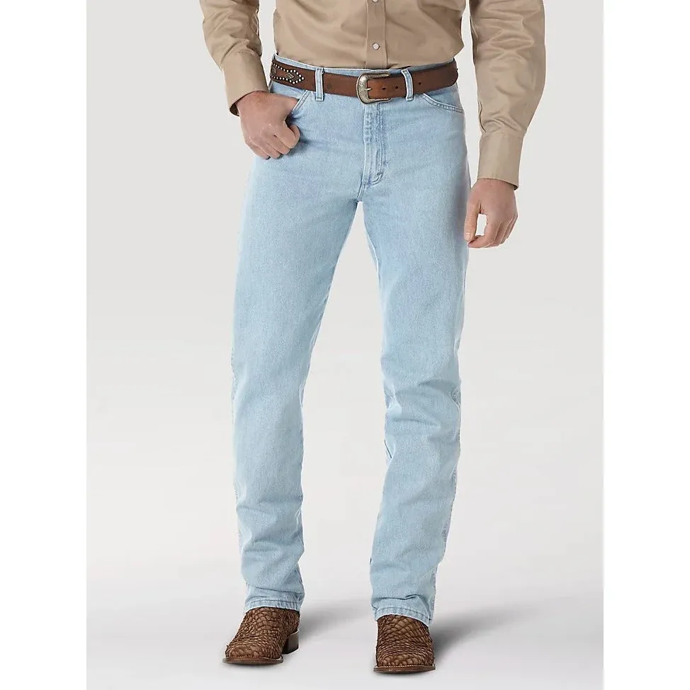 Wrangler Men's Cowboy Cut Original Fit Jeans - Bleach, Length: 34, Waist: 27