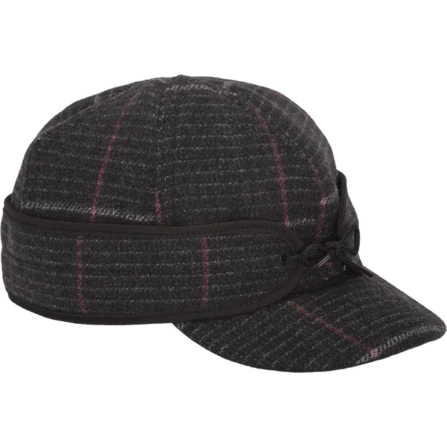 Stormy Kromer BB Seam Original Kromer, Colour: INDIGO PLAID, Size: 6 7/8