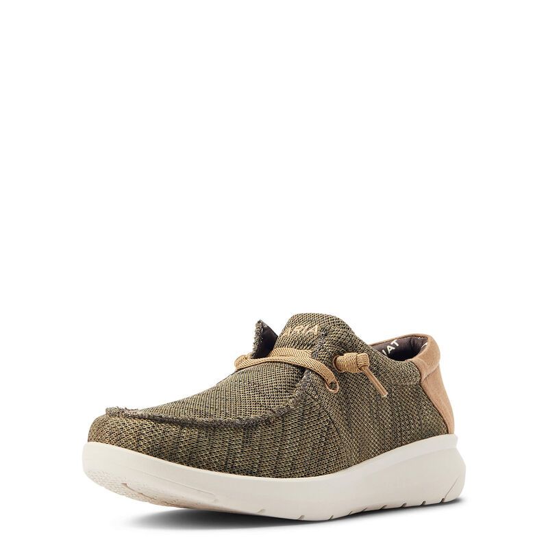 Ariat Mens Hilo Stretch Lace Shoes - Dark Olive