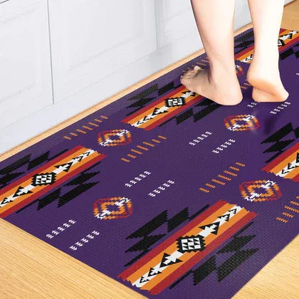 Western Varieties 18"x48" Non-Slip Anti-Fatigue Floor Mat - Southwest, Color: Purple