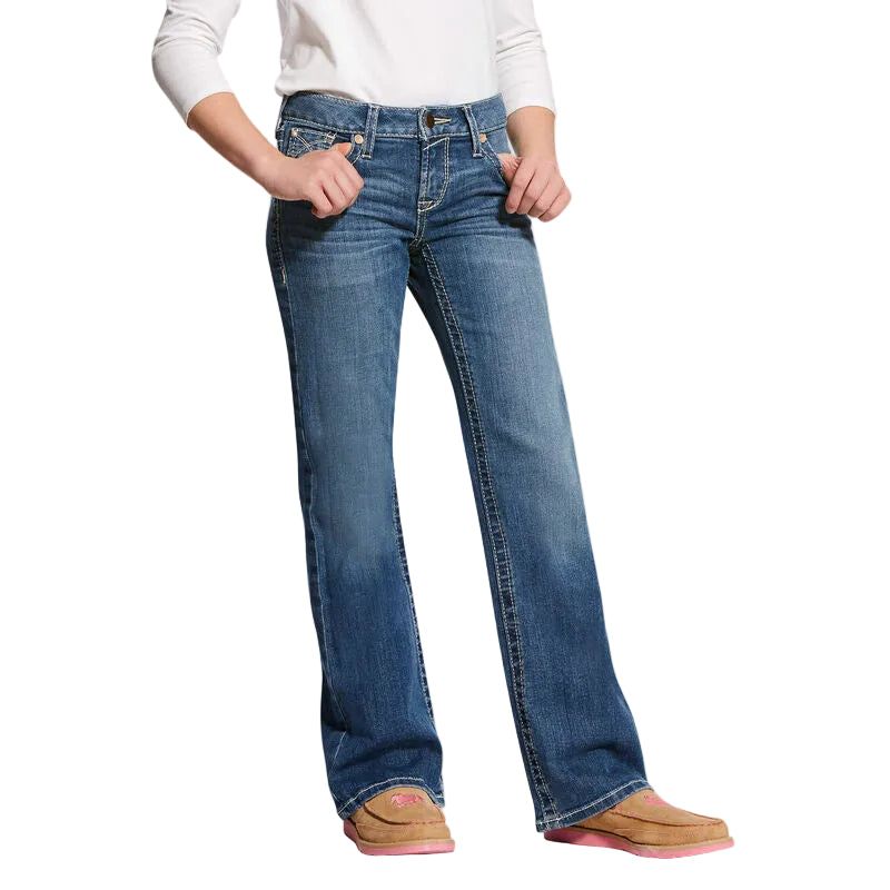 Ariat Girl's Whipstitch Slim Fit Bootcut Jeans - Elanor