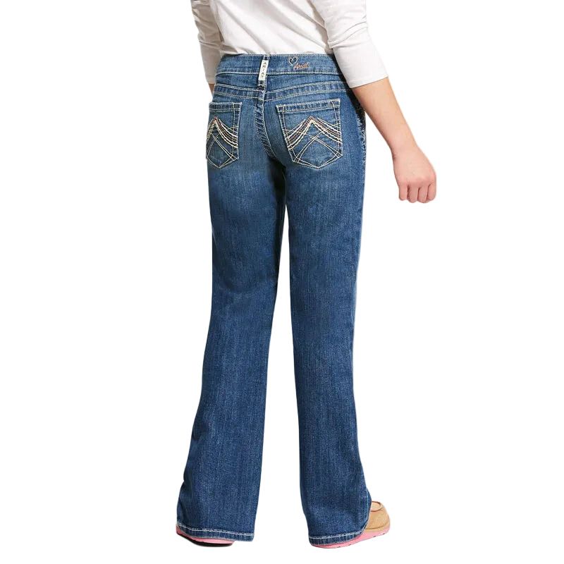 Ariat Girl's Whipstitch Slim Fit Bootcut Jeans - Elanor