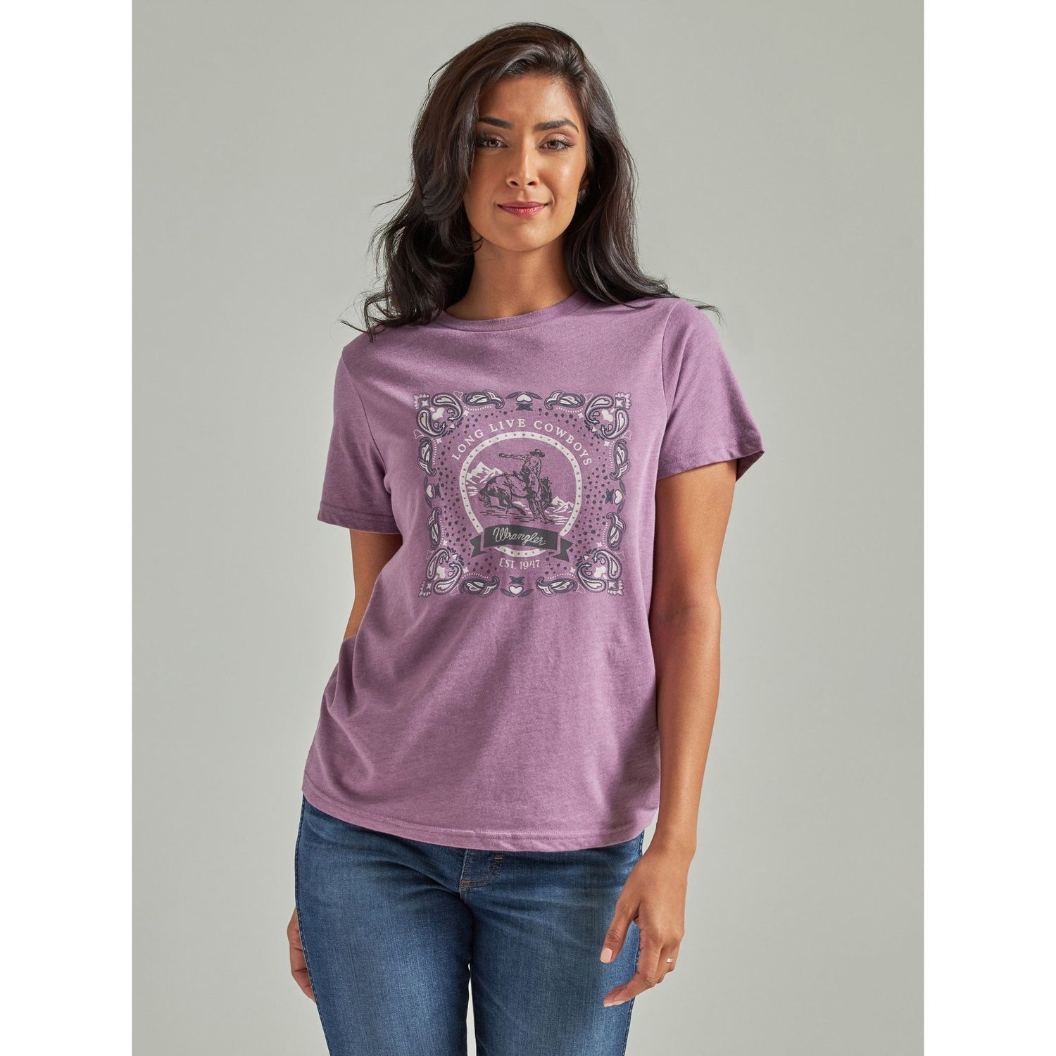 Wrangler Women's Retro Regular Fit Graphic T-Shirt - Pink