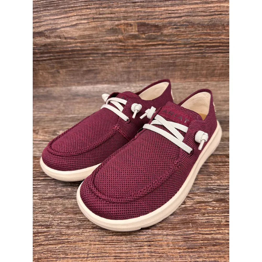 Ariat Women's Hilo Shoe- Heather Burgundy Knit