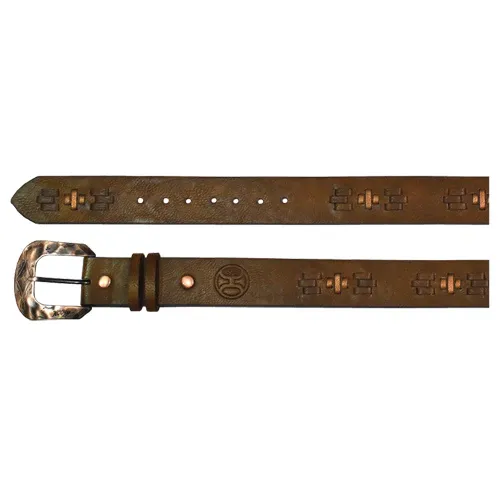 Hooey Ladies Belt Weathered Walnut, Size: S