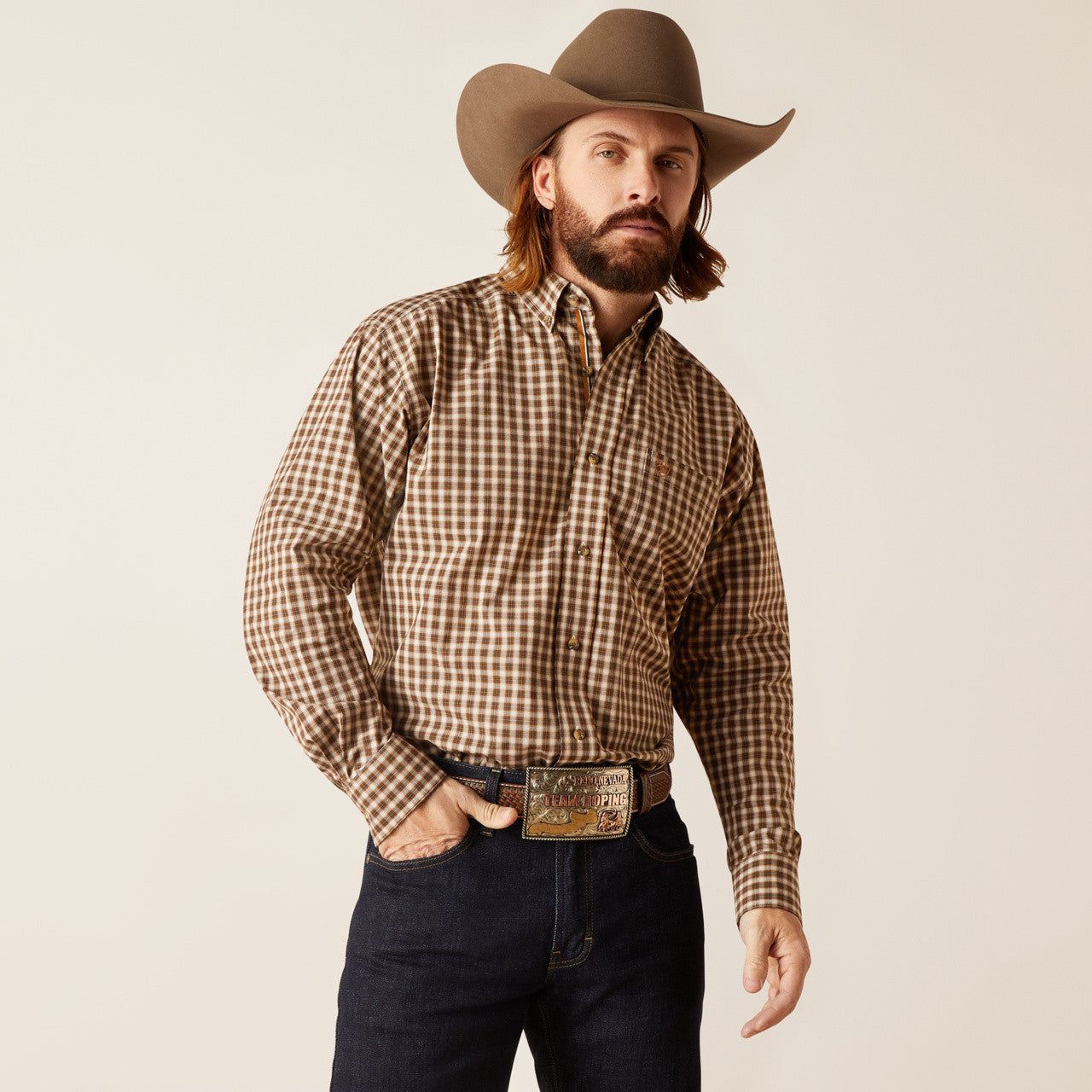 Ariat Men's Pro Series Ellison Classic Fit Shirt - Horse Chestnut
