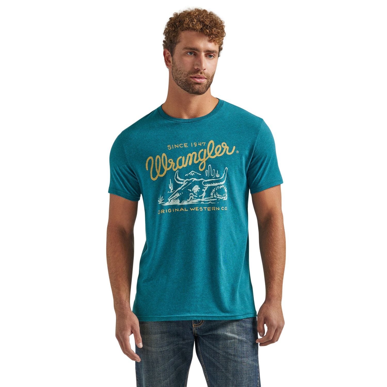 Wrangler Men's Short Sleeve T-Shirt - Teal