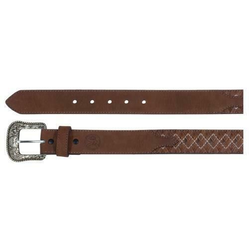 Hooey Mens Roughy Leather Belt - Cognac, Size: 32