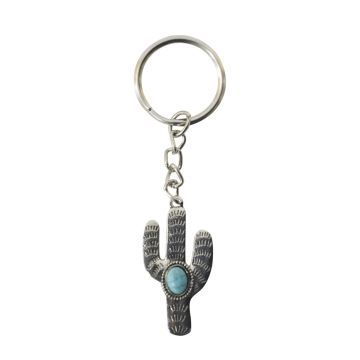 Myra Silver Succulent Key Fob