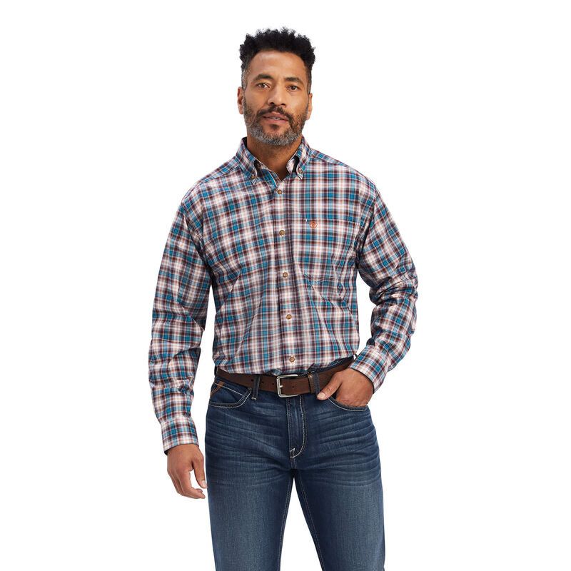 Ariat Mens Pro Francois STR Classic LS Shirt WHT