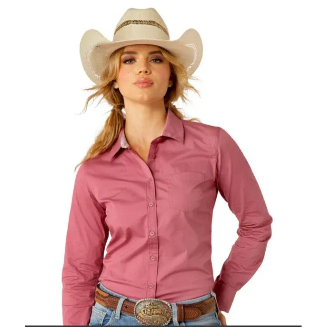 Ariat Women's Kirby Stretch Shirt - Rose Wine