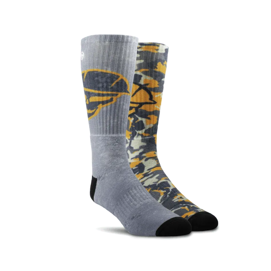 Ariat Roughneck Graphic Socks 2-Pair, Size: M