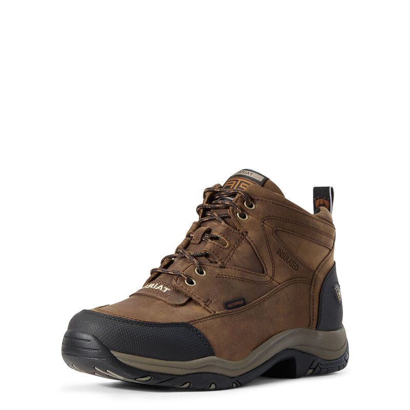 Ariat Men's Terrain H20 Insulated Work Boots - Distressed Brown