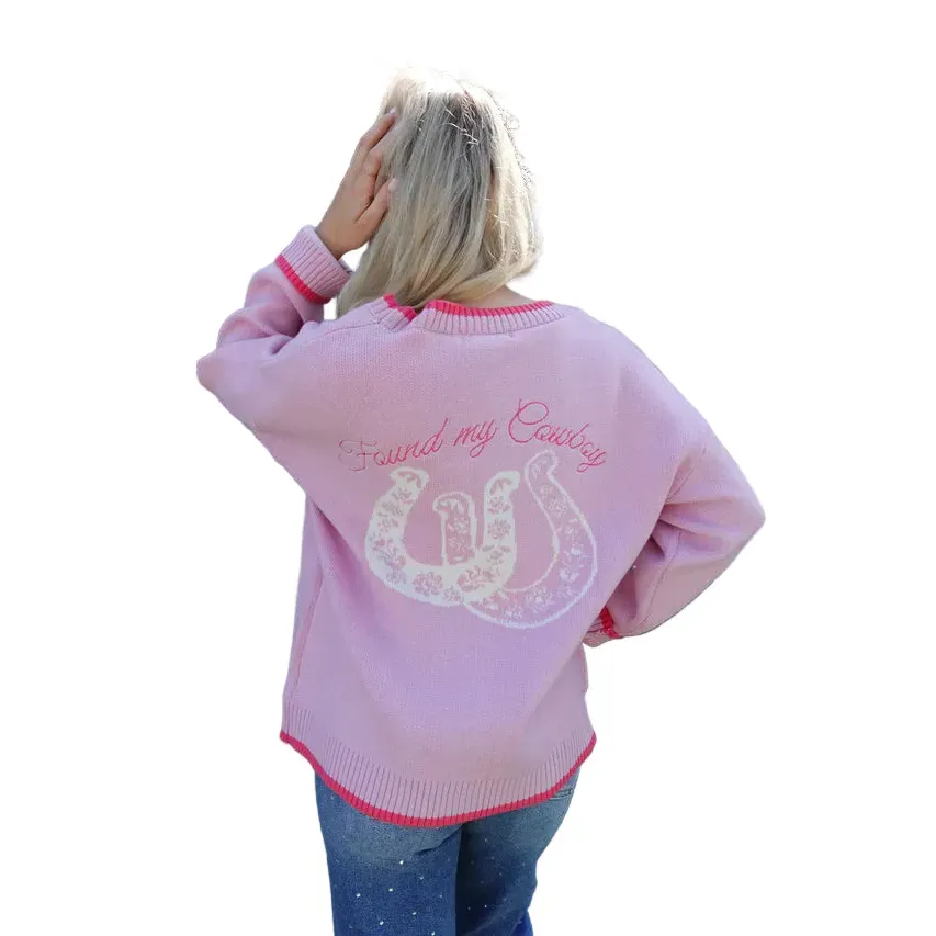 BaeVely Women's Cowgirl Cowboy Cardigan- Dusty Pink