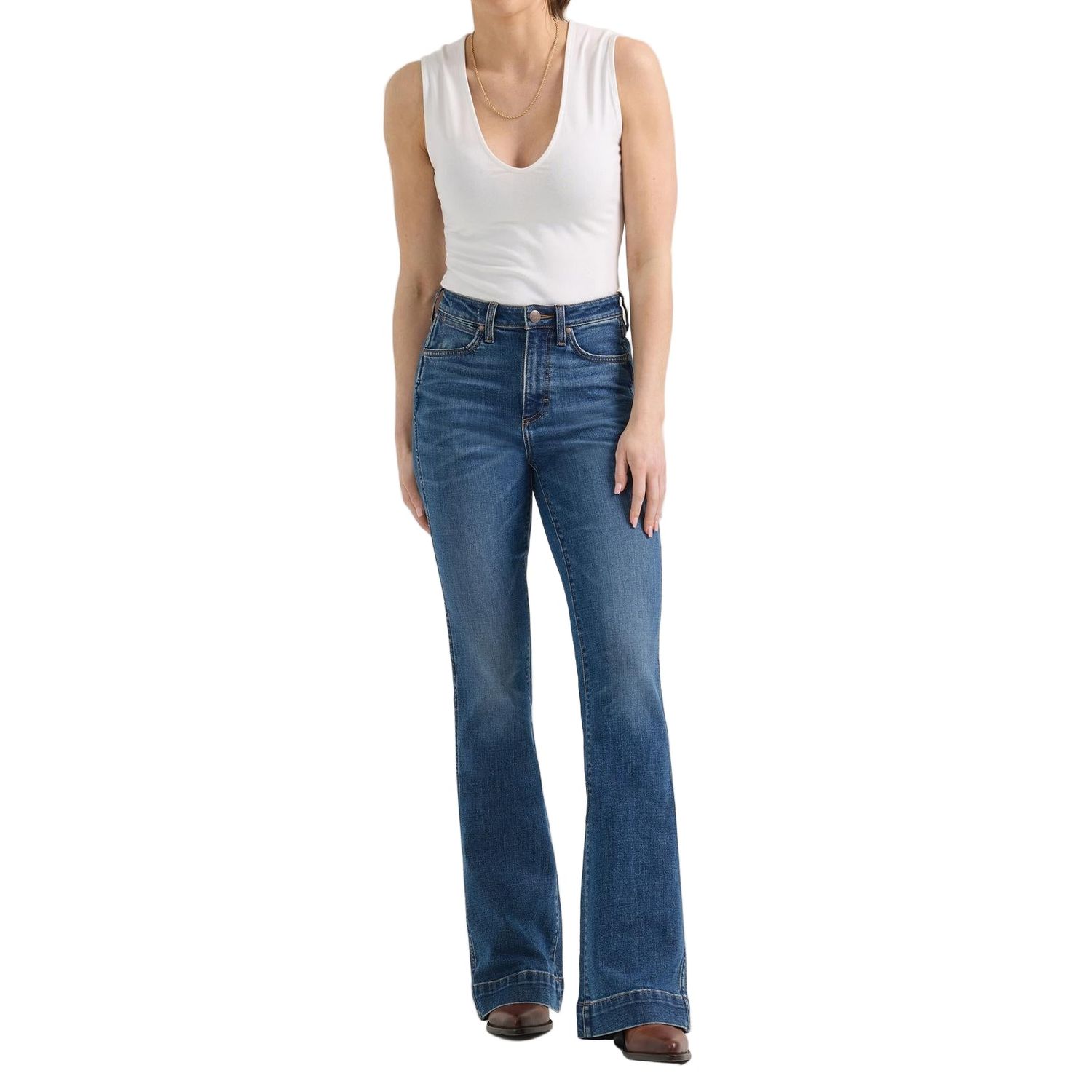 Wrangler Women's SP25 West Retro Bailey High Rise Trouser - Vivianna