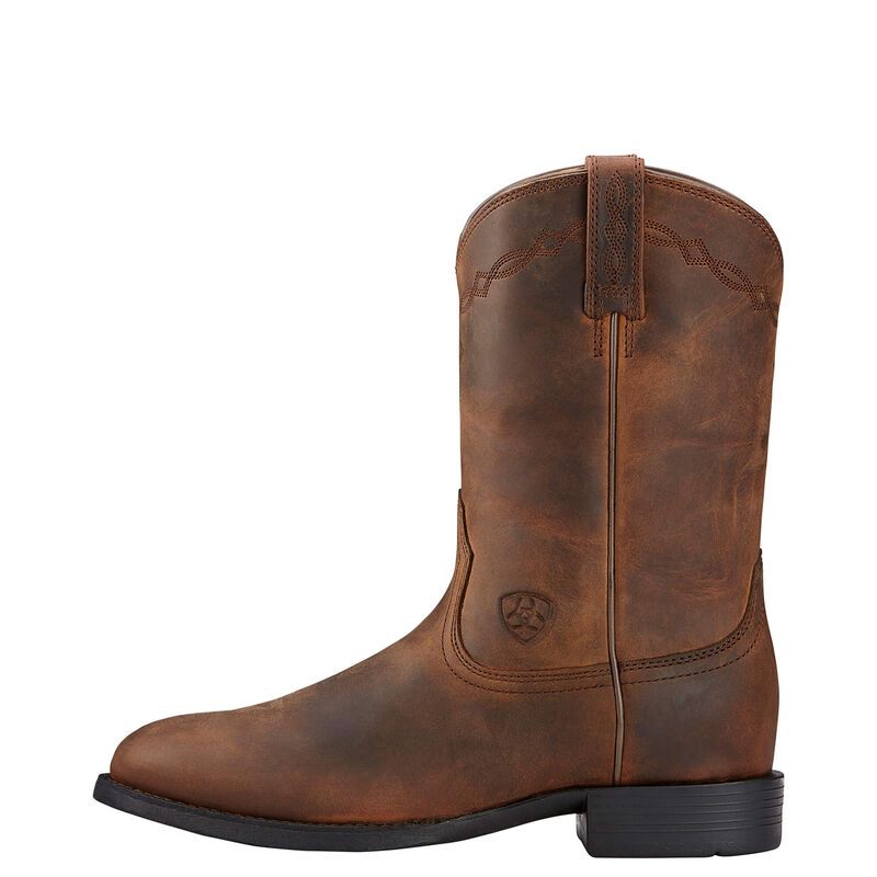 Ariat Women's Heritage Roper Western Boot - Distressed Brown