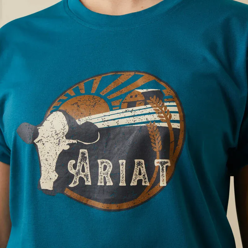 Ariat Women's Heartland Tee - Deep Lagoon