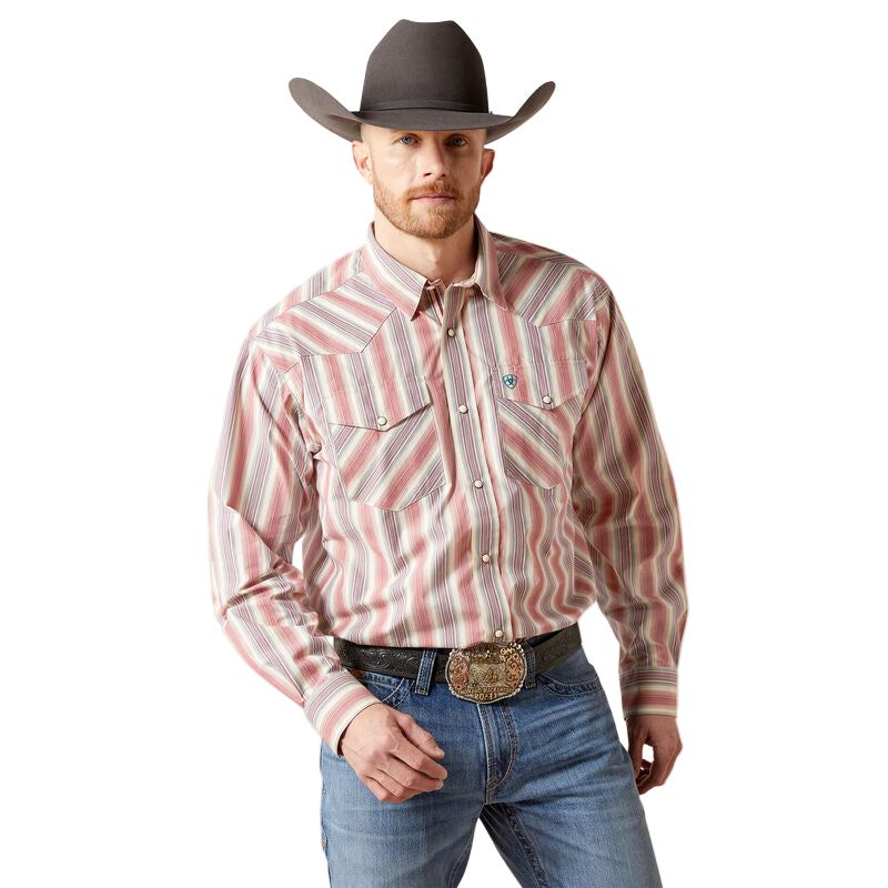 Ariat Men's Pro Series Flynn Classic Fit Long Sleeve Shirt - Cream