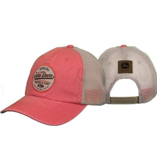 John Deere Patch Cap-Ivory