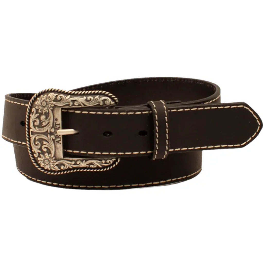 Ariat Women's Heavy Stitched Edge Belt - Black