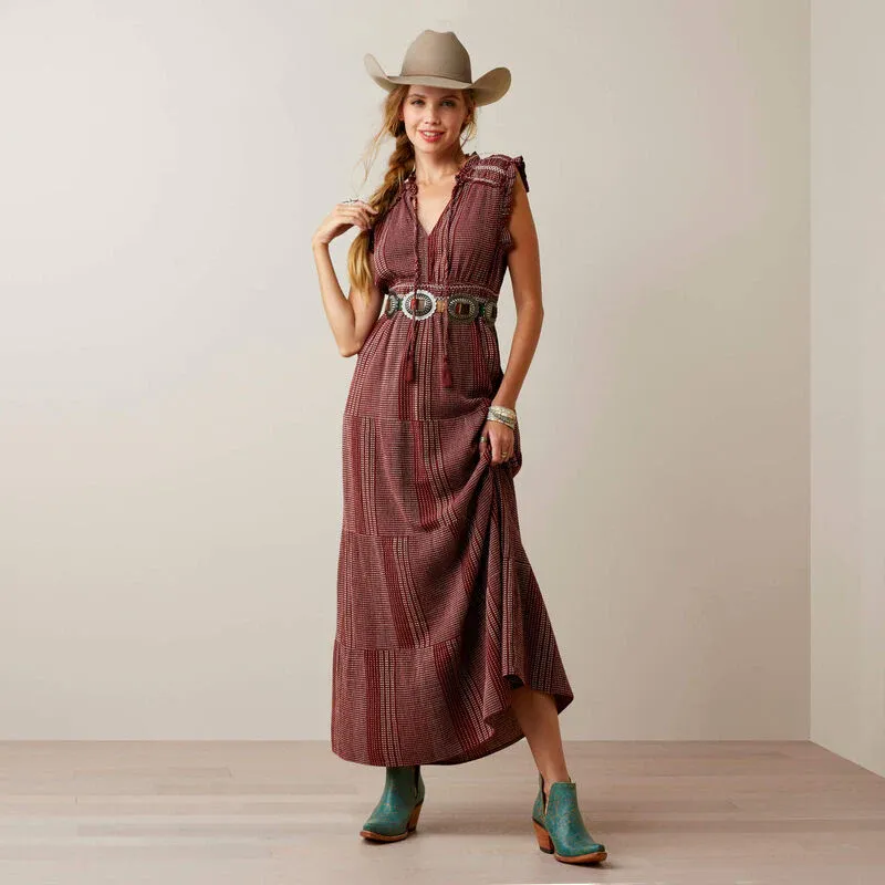 Ariat Women's Sunset State of Mind Dress - Fired Brick, Size: LG R