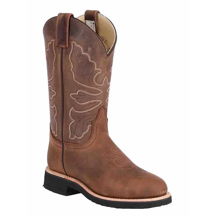 Brahma Women's Spongy Western Boots - Cool Caramel/Alamo Tan, Size: 5