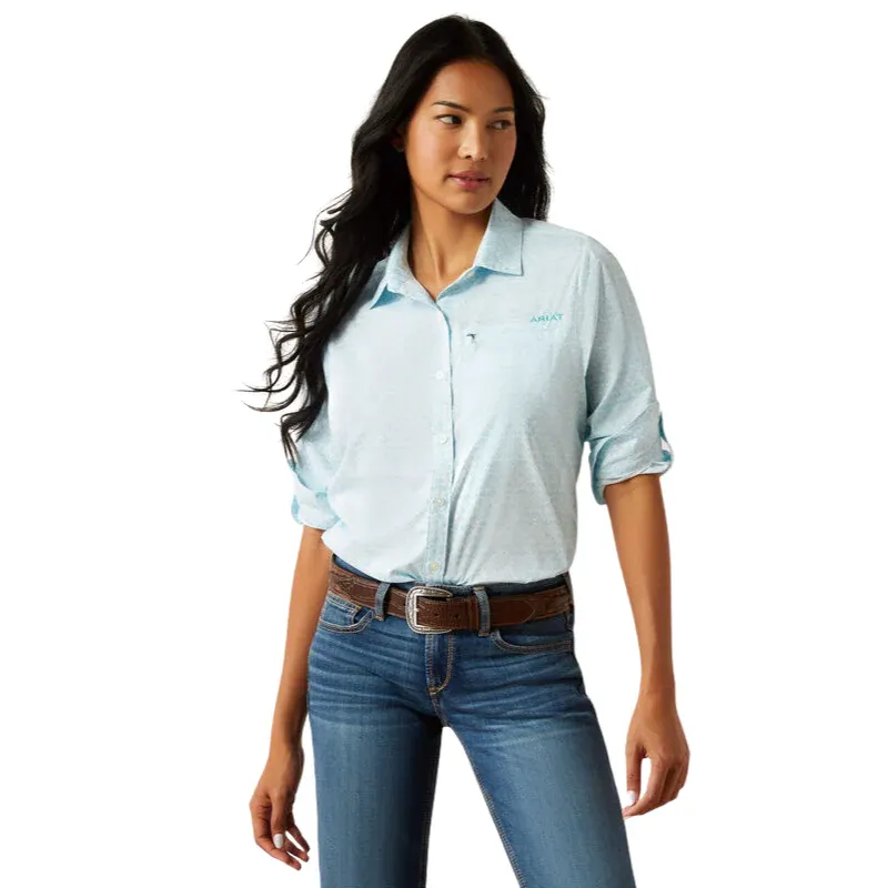 Ariat Women's VentTEK Long Sleeve Shirt - Assorted Colours, Color: Deco Watercolor, Size: XS