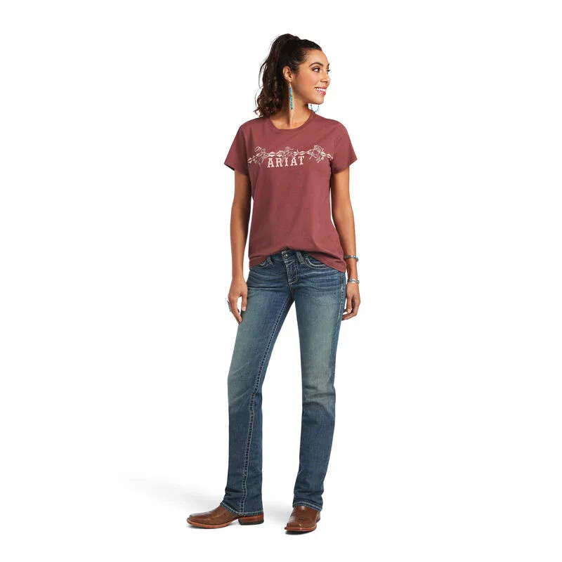 Ariat Womens Real Bucking Bronc SS Tee