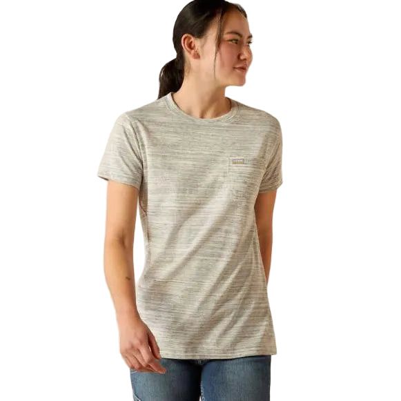 Ariat Women's Rebar Short Sleeve Tee Shirt - Grey