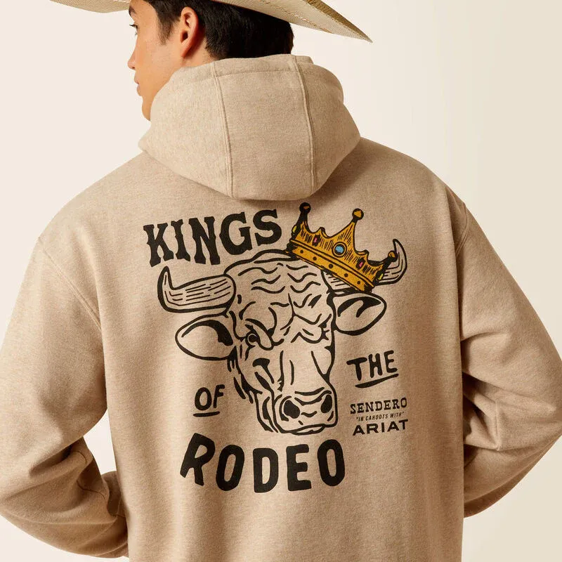 Ariat Unisex Sendero King Cow Hoodie - Off White