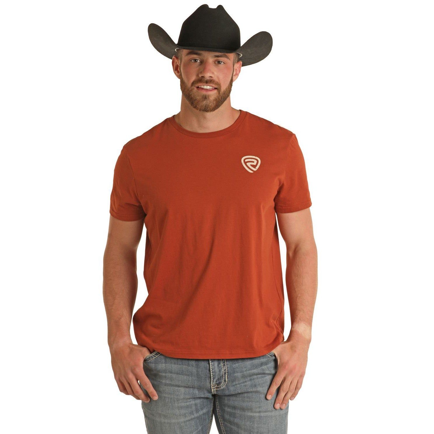 Rock &amp; Roll Unisex Graphic Tee - Rust