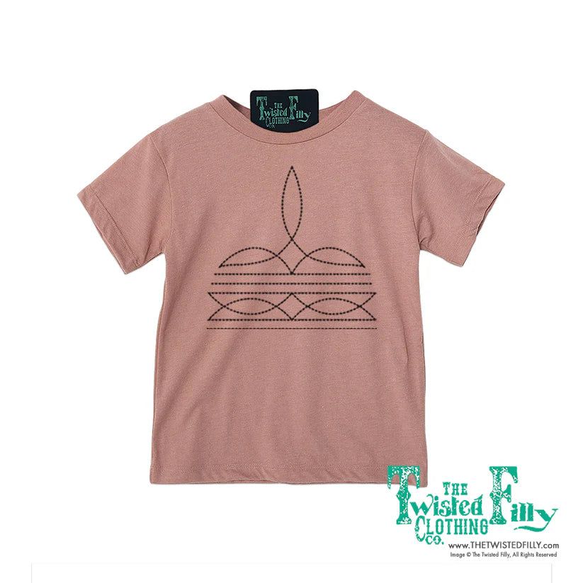 Twisted Filly Youth Boot Stitch T-Shirt - Assorted Colours