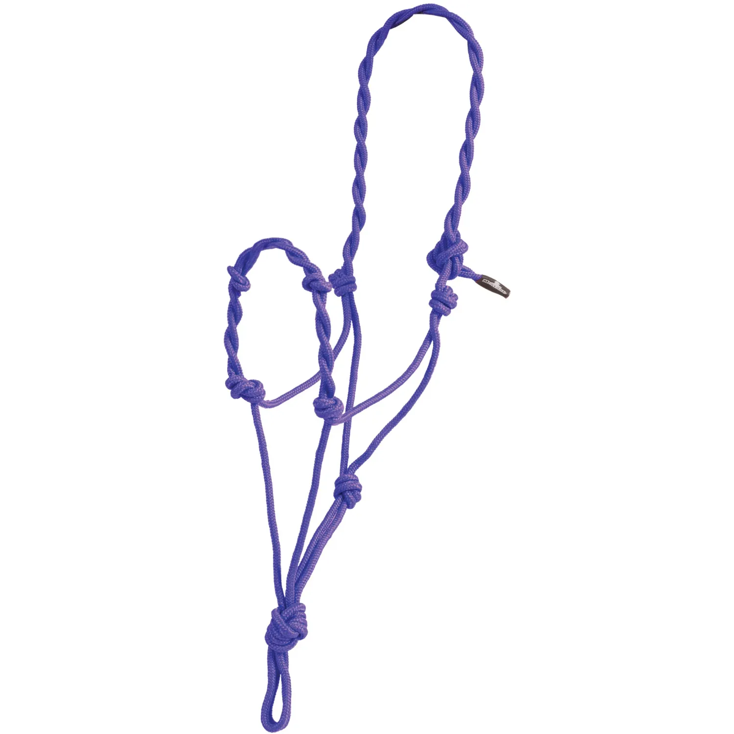 Mustang Twisted Rope Halter, Color: Black