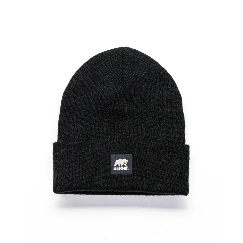 Berne Youth Heritage Knit Cuff Beanies - Multiple Colours, Color: Black